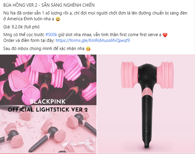 Fan BlackPink tại Hà Nội sôi sục lùng mua lightstick &quot;búa hồng&quot; - Ảnh 2.