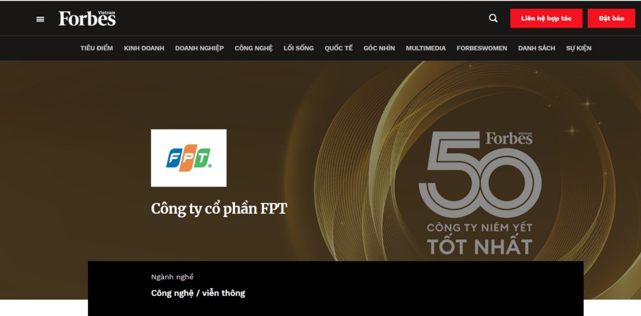 Forbes Việt Nam vinh danh ba ông lớn thuộc lĩnh công nghệ trong top 50 Công ty niêm yết tốt nhất năm 2023 - Ảnh 2.
