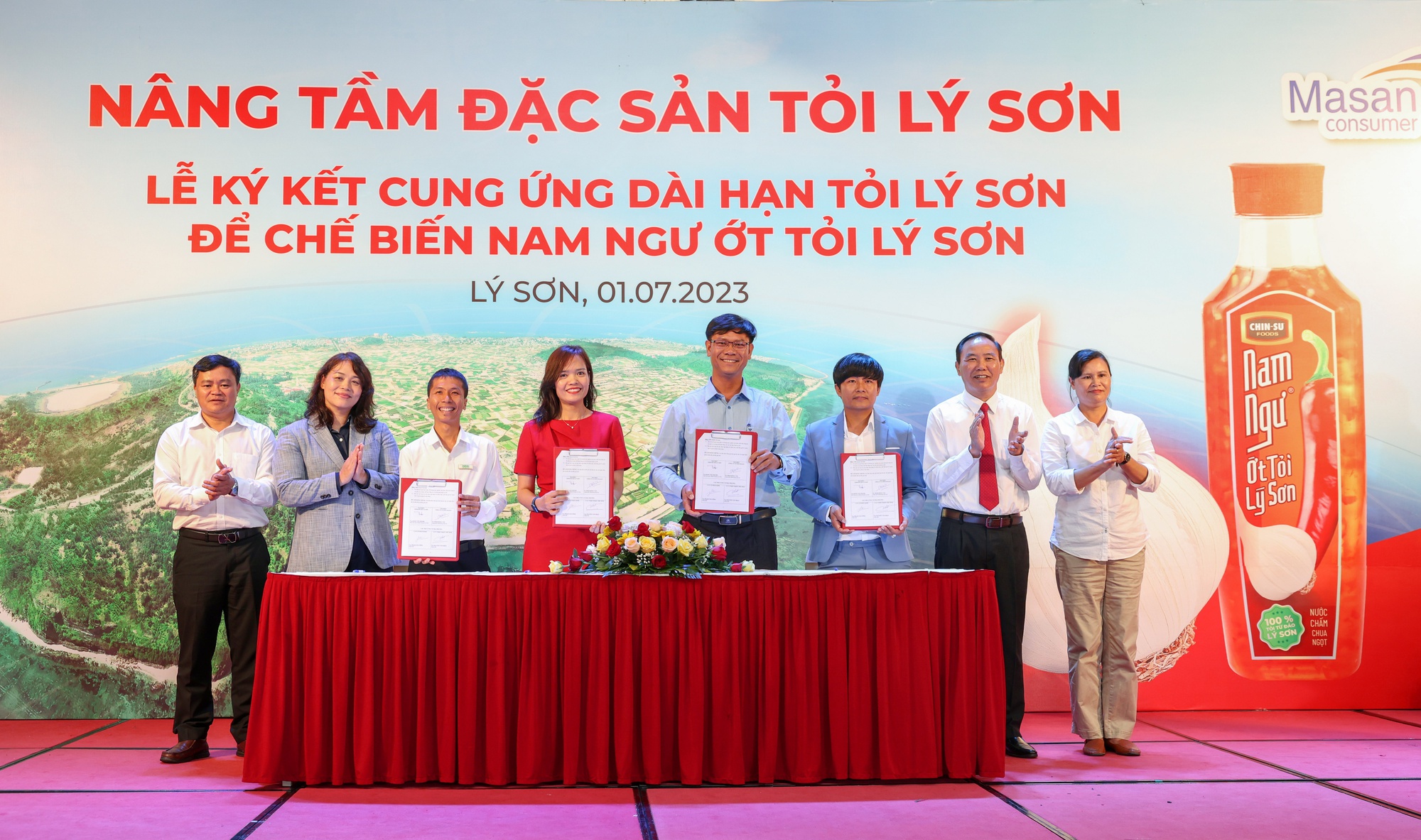 Masan hợp tác mua dài hạn tỏi Lý Sơn - Ảnh 2.