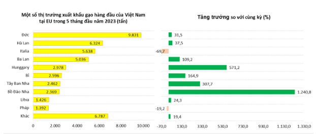 Châu Âu ồ ạt ăn gạo Việt, nhiều thị trường tăng trưởng ở mức hai đến ba con số - Ảnh 3.