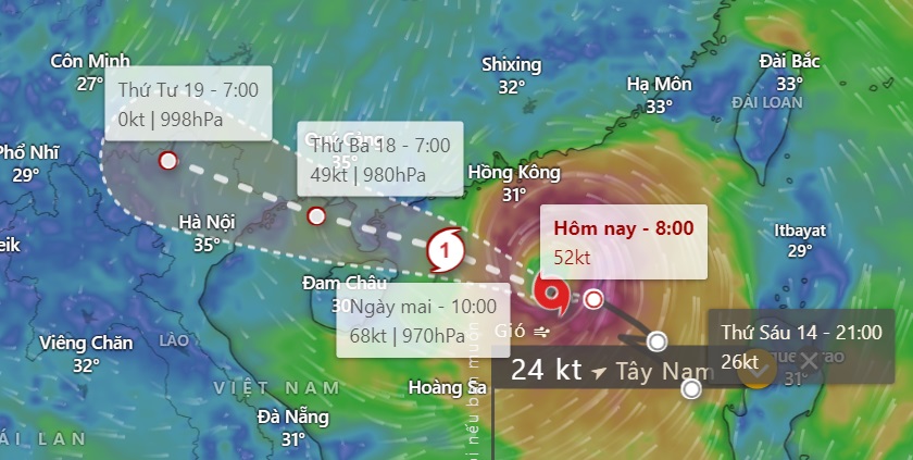 Bão số 1 TALIM khi nào sẽ đổ bộ vào Việt Nam? - Ảnh 1.