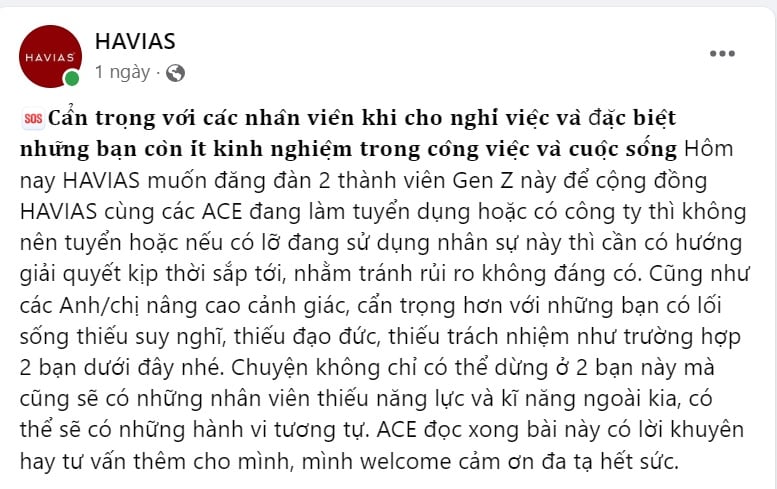 Hé mở Havias - doanh nghiệp tố nhân viên xóa dữ liệu gây thiệt hại "hàng chục tỷ đồng" - Ảnh 1. Hé mở Havias - doanh nghiệp tố nhân viên xóa dữ liệu gây thiệt hại "hàng chục tỷ đồng" - Ảnh 1.