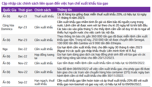 Cổ phiếu gạo bứt tốc trong bối cảnh nguồn cung thu hẹp, Ấn Độ cấm xuất khẩu gạo - Ảnh 3.