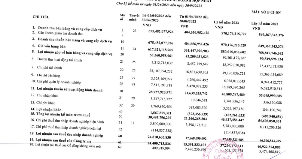 CTCP DamSan (ADS): Lãi quý II tăng 43,4%, 6 tháng giảm 14,6% so với cùng kỳ - Ảnh 1. CTCP DamSan (ADS): Lãi quý II tăng 43,4%, 6 tháng giảm 14,6% so với cùng kỳ - Ảnh 1.