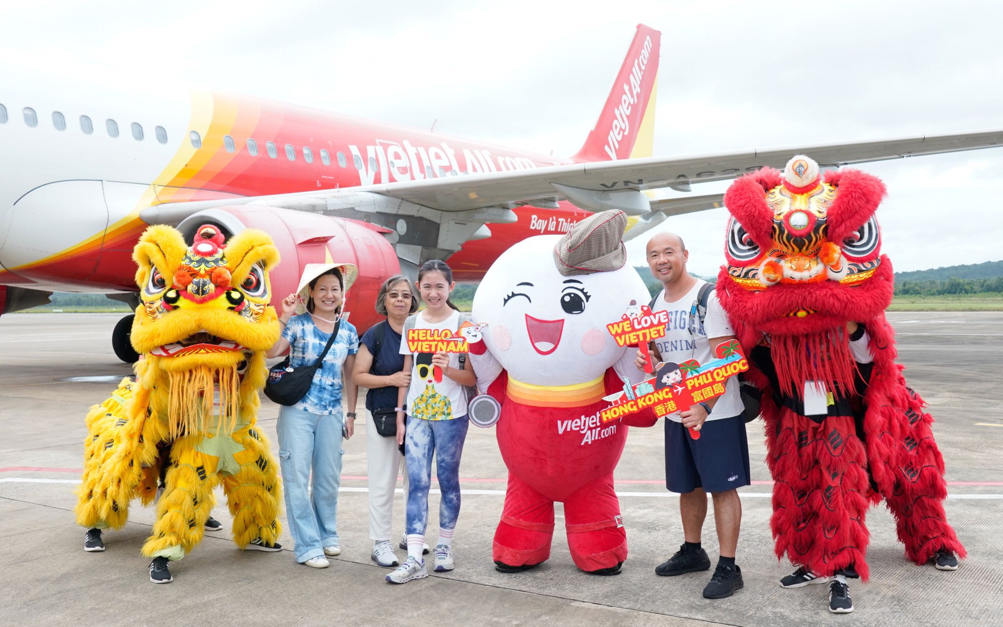 Vietjet nối lại các đường bay thẳng  Phú Quốc - Hồng Kông, Đà Nẵng- Hồng Kông, tung vé 0 đồng