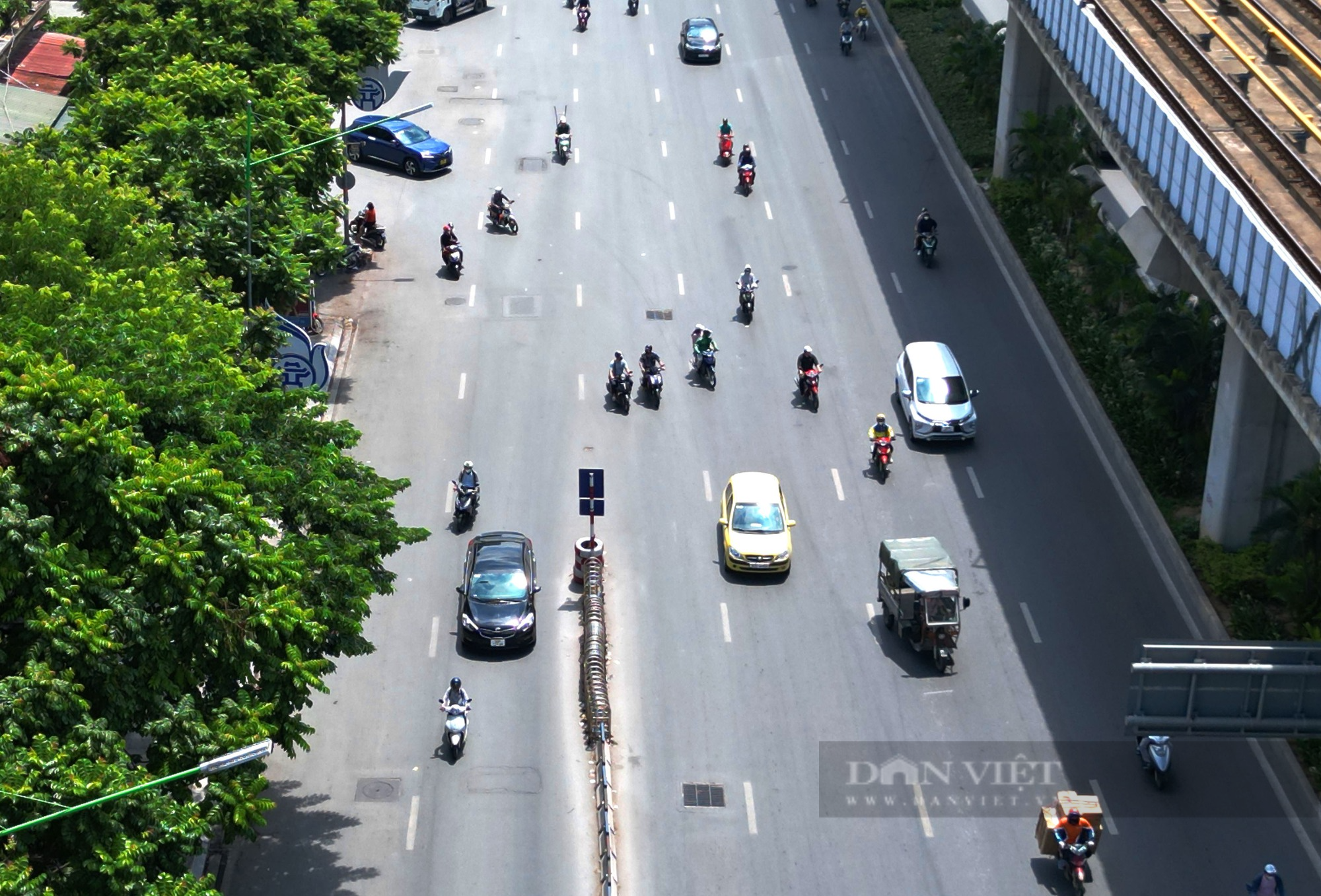Lộn xộn phân làn đường Nguyễn Trãi: Có cũng như không - Ảnh 3.