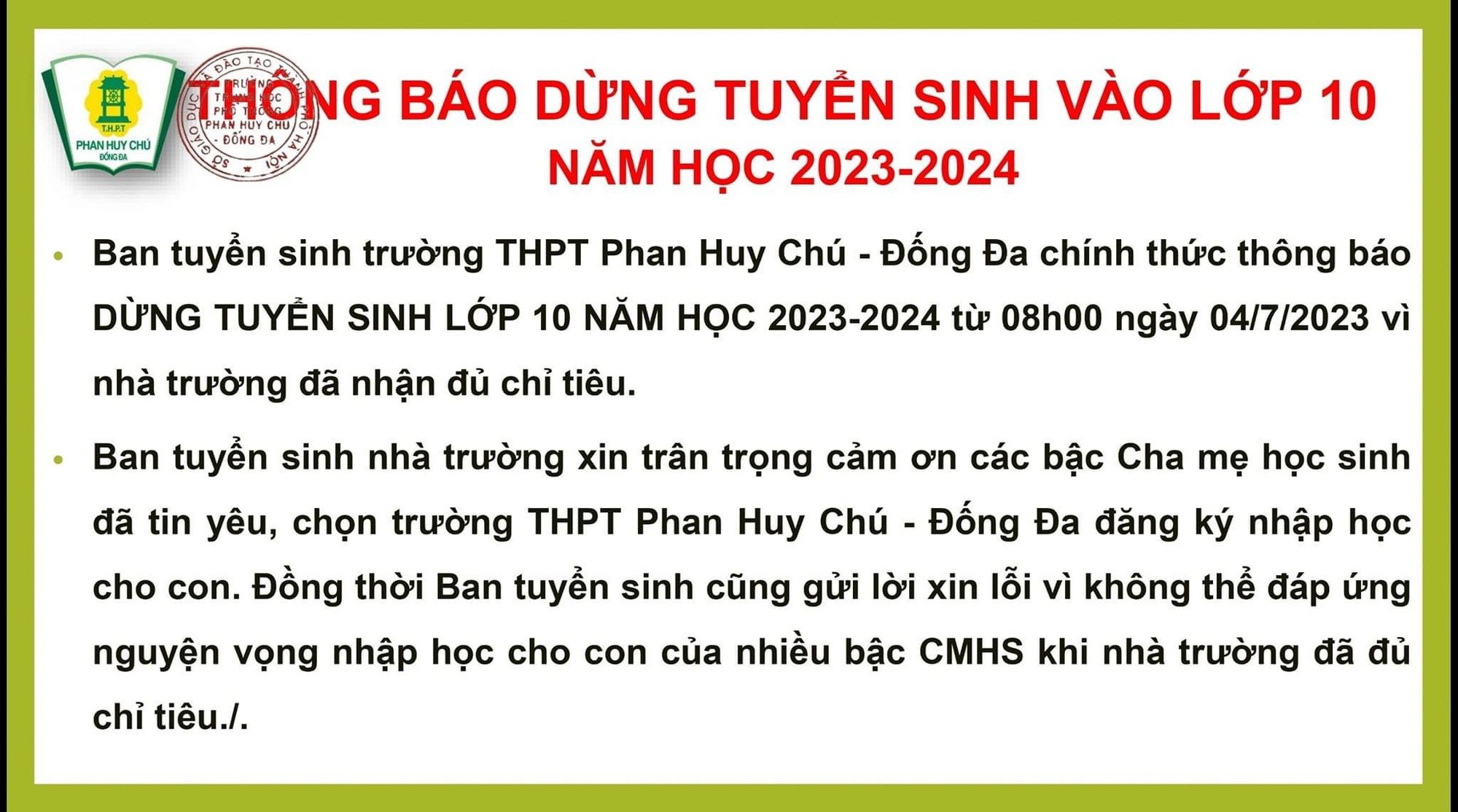 Tuyển sinh lớp 10 ở 13 trường &quot;hot&quot; công lập tự chủ và hiệp quản Hà Nội: Có còn cơ hội cho thí sinh? - Ảnh 2.