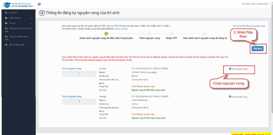 Ảnh, clip: Hướng dẫn đăng ký nguyện vọng đại học 2023 chuẩn nhất, chi tiết nhất - Ảnh 4.