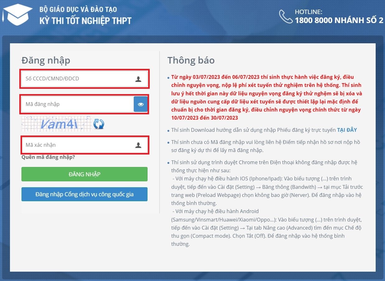 Ảnh, clip: Hướng dẫn đăng ký nguyện vọng đại học 2023 chuẩn nhất, chi tiết nhất - Ảnh 1.