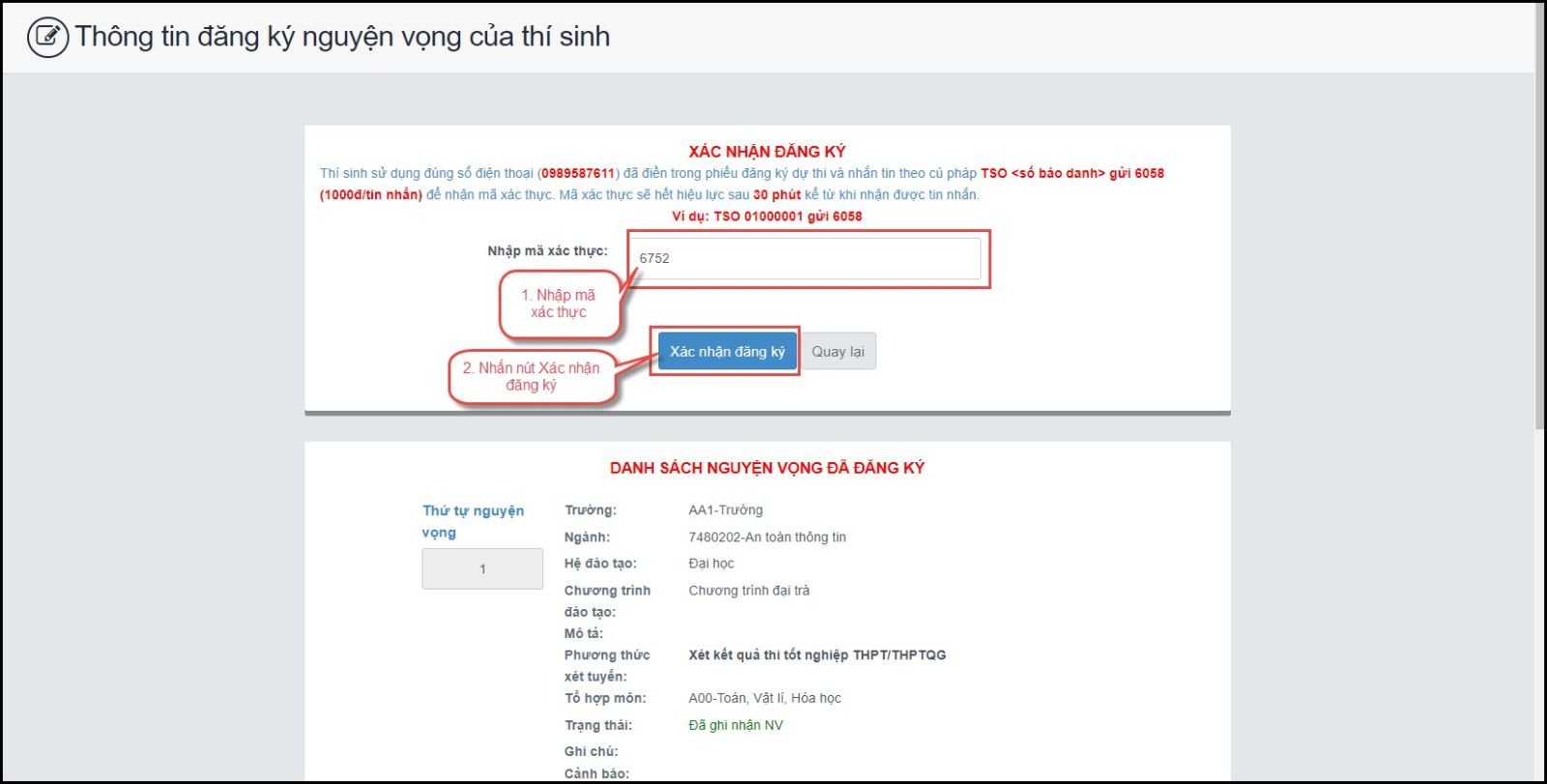 Ảnh, clip: Hướng dẫn đăng ký nguyện vọng đại học 2023 chuẩn nhất, chi tiết nhất - Ảnh 7.
