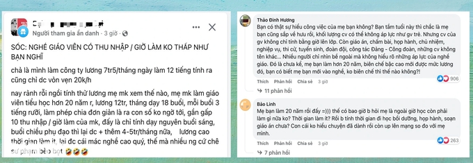 &quot;Tố&quot; lương giáo viên 190.000 đồng/giờ là quá cao, cộng đồng mạng sục sôi - Ảnh 1.