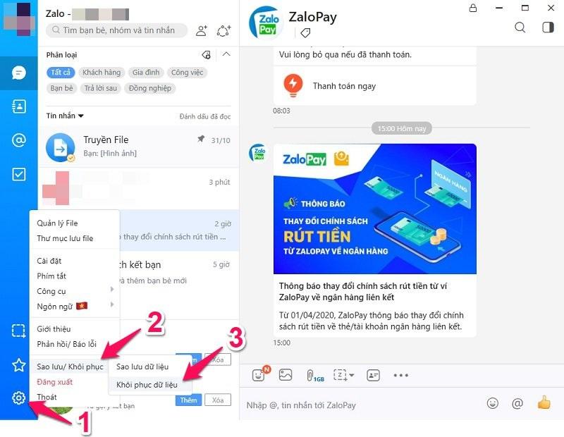 Cách Sao lưu và Phục hồi tin nhắn Zalo trên PC chỉ trong 1 phút - Ảnh 7.