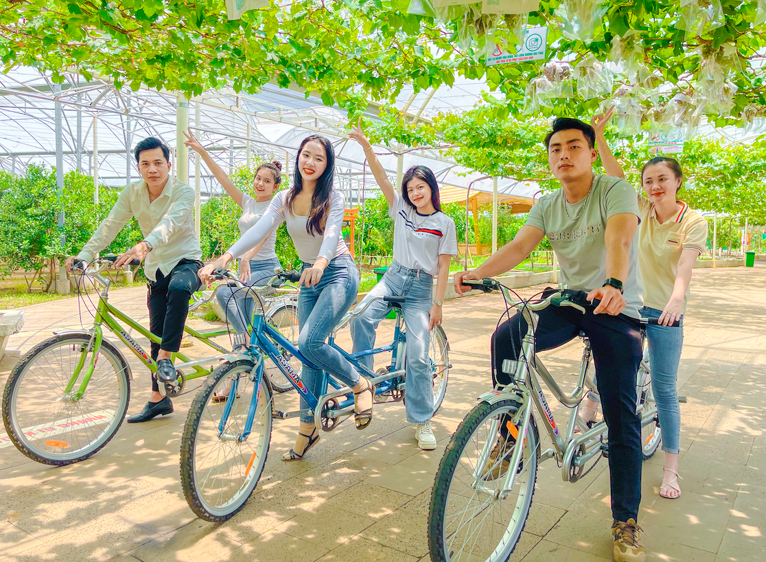 Đã mắt vườn nho Pháp khủng giữa Sài Gòn, có cả dưa hấu leo cây, khách thích thú tự tay hái, ăn tại chỗ - Ảnh 7.