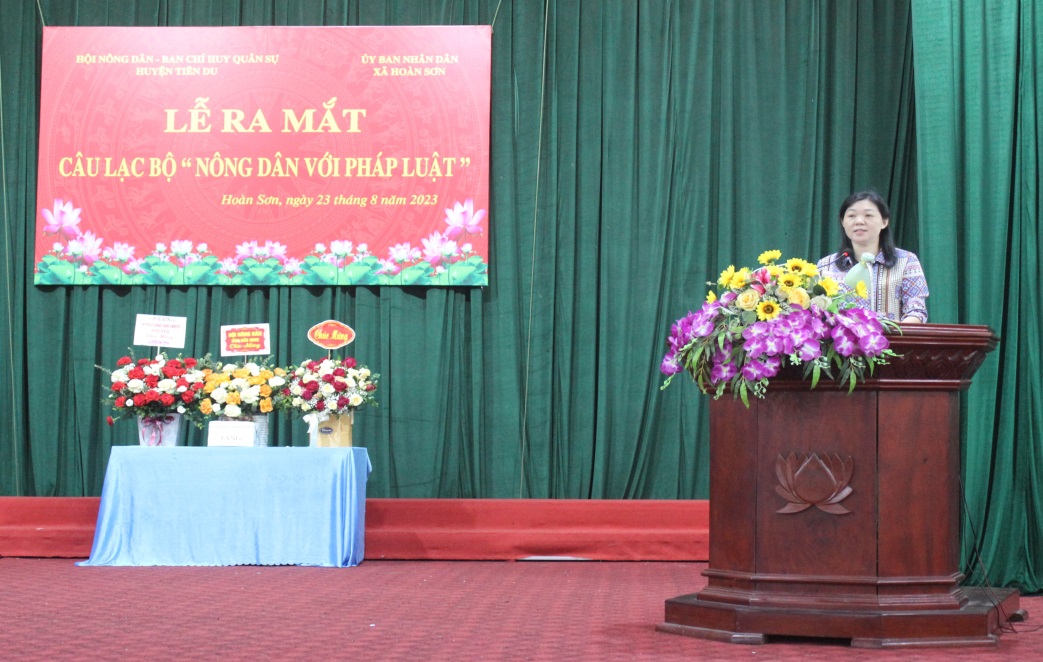 Bắc Ninh: Ra mắt Câu lạc bộ Nông dân với pháp luật xã Hoàn Sơn - Ảnh 3.