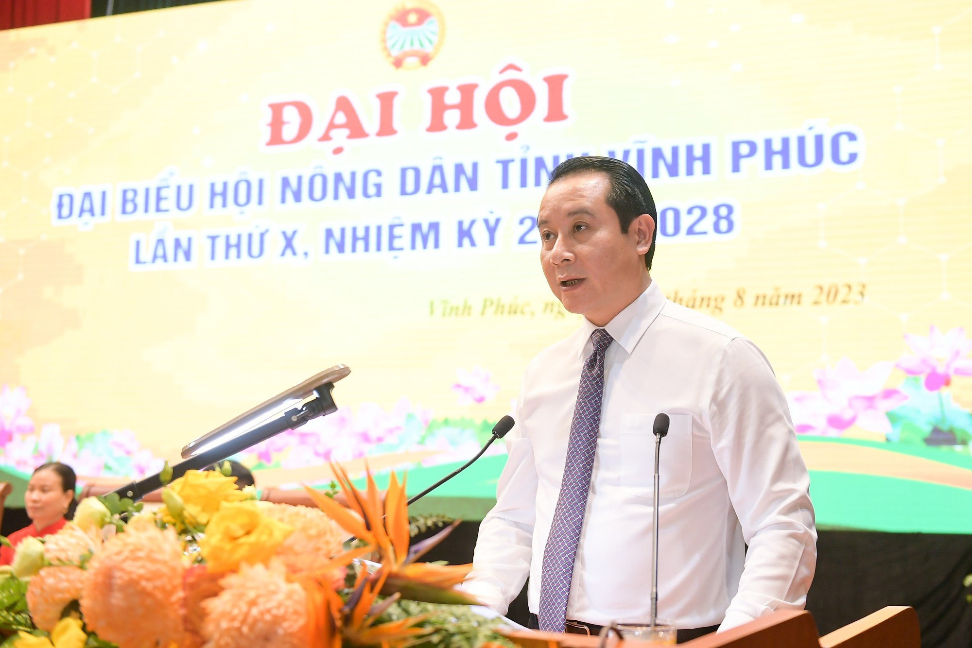 Đại hội đại biểu Hội Nông dân tỉnh Vĩnh Phúc lần thứ X, nhiệm kỳ 2023 – 2028: - Ảnh 6.
