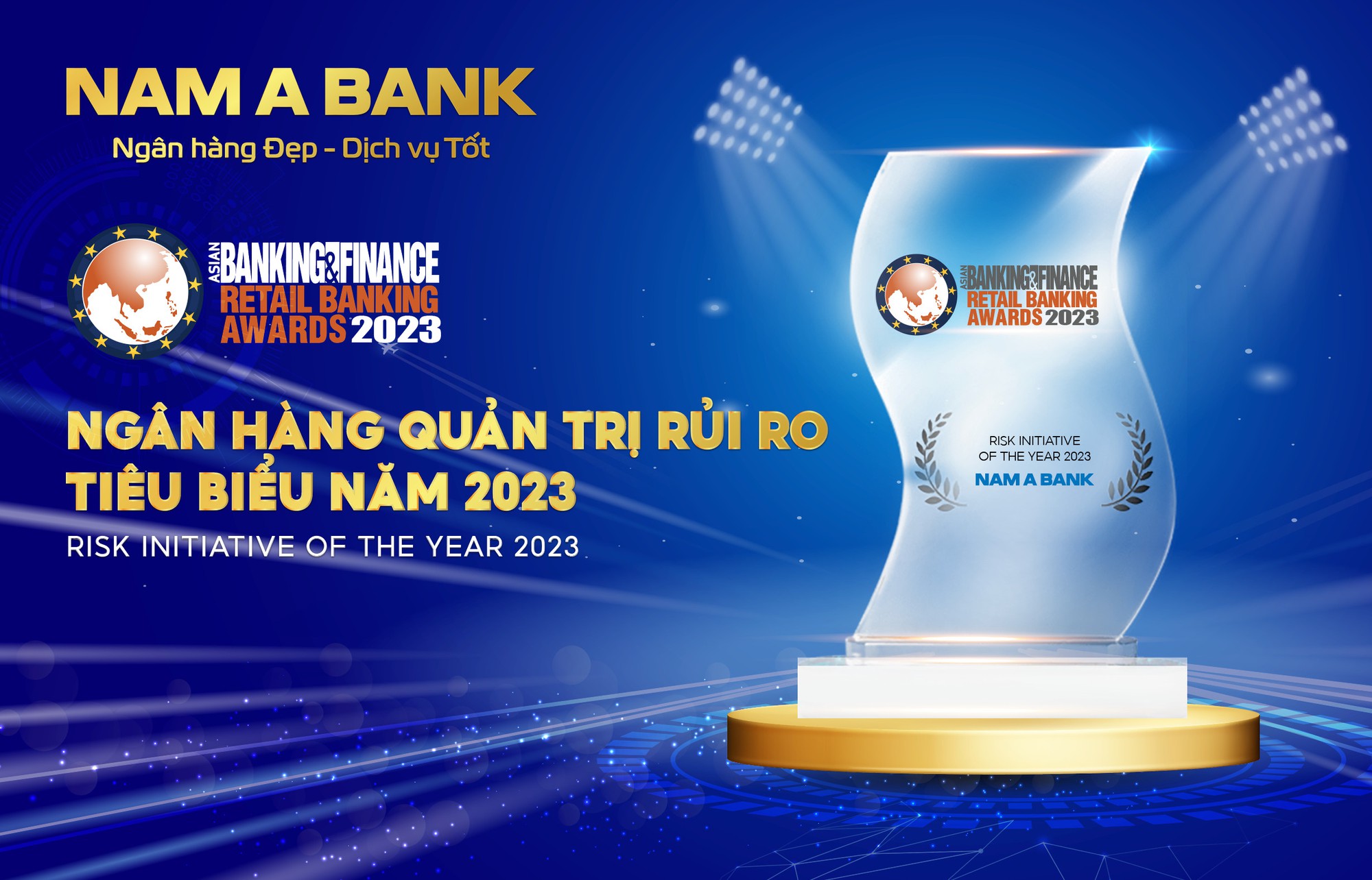 ABF vinh danh Nam A Bank là &quot;Ngân hàng Quản trị rủi ro tiêu biểu năm 2023&quot; - Ảnh 1.