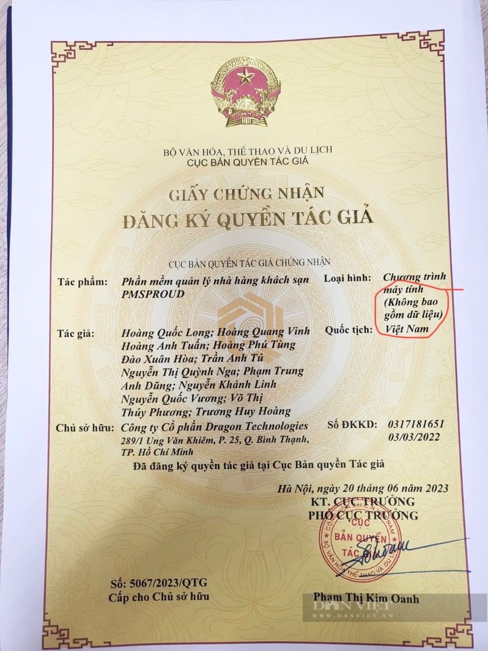 Vụ tranh chấp phần mềm DiHotel: Công ty Tâm Đạt bị chiếm đoạt con dấu, vì quá tin nhân viên - Ảnh 2.
