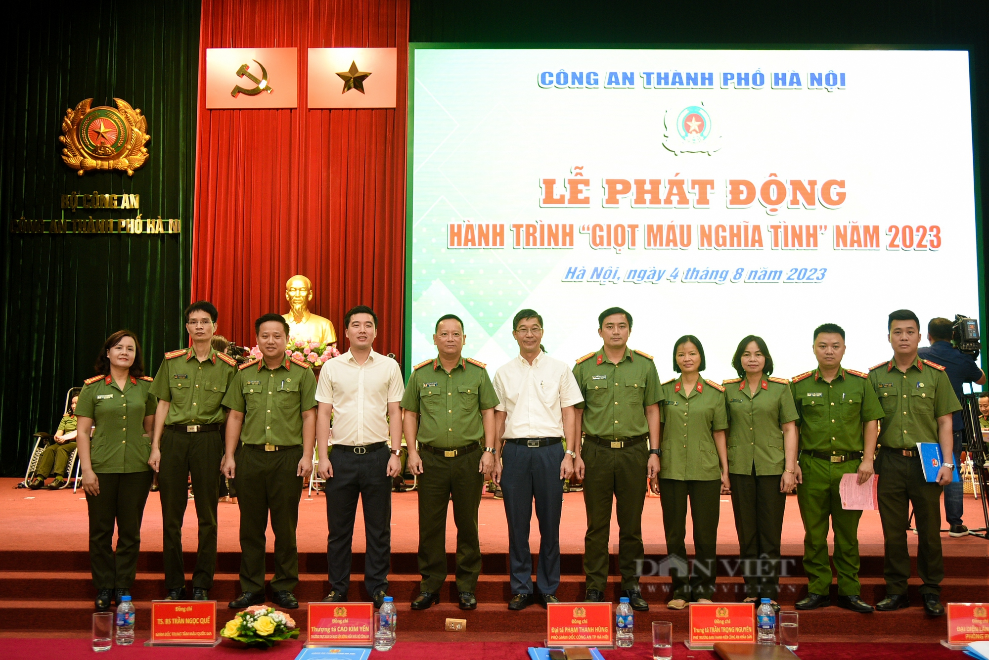 Hơn 600 cán bộ, chiến sỹ CAHN tham gia hành trình &quot;Giọt máu nghĩa tình 2023&quot; - Ảnh 1.