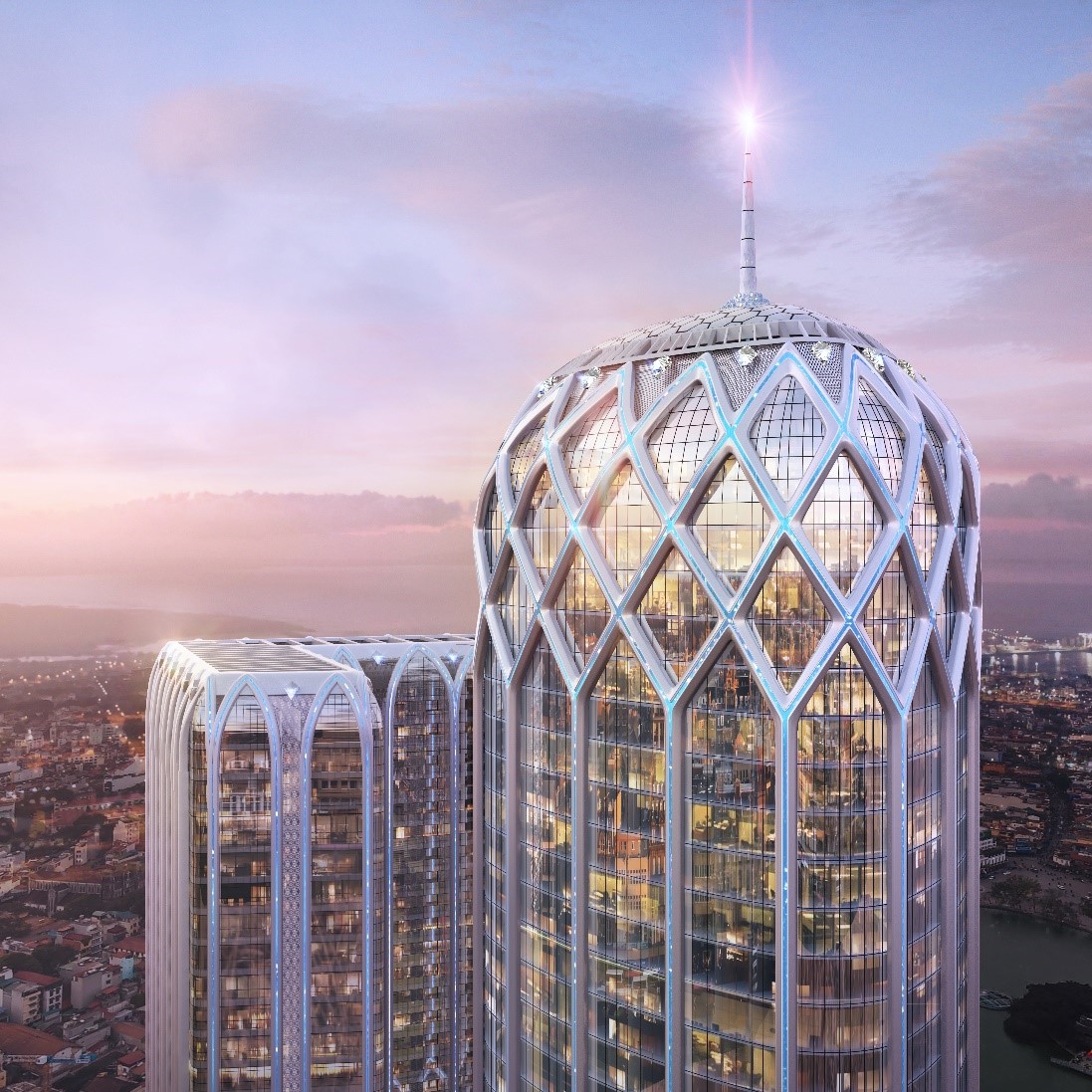 DOJILAND chính thức cất nóc tòa tháp khách sạn Diamond Crown Hai Phong - Ảnh 3. DOJILAND chính thức cất nóc tòa tháp khách sạn Diamond Crown Hai Phong - Ảnh 3.