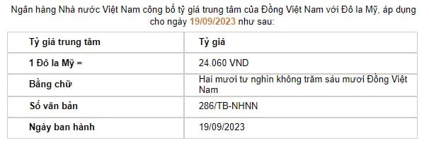 Tỷ giá USD hôm nay 19/9: Đồng USD trong nước tăng không phanh - Ảnh 2.