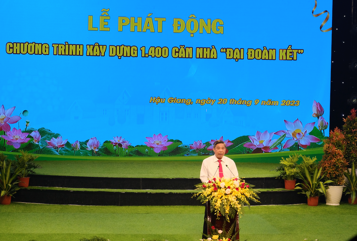 Agribank tài trợ nhà 100 căn nhà &quot;Đại đoàn kết&quot; tại tỉnh Hậu Giang - Ảnh 1.