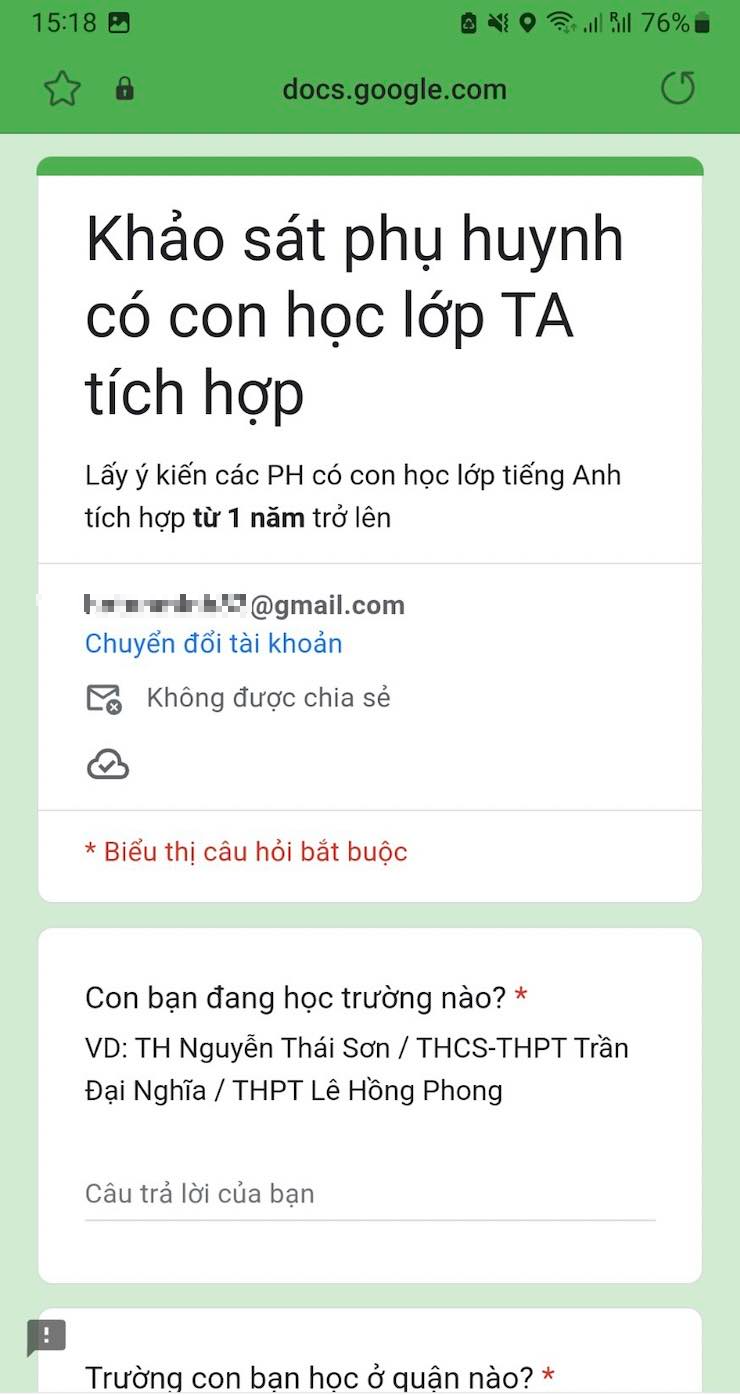 Cảnh báo đường &quot;link lạ&quot; thu thập thông tin cá nhân học sinh - Ảnh 1.