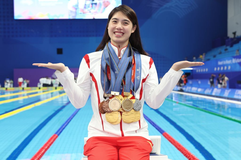 Vẻ đẹp hớp hồn của kình ngư giành 6 HCV, phá 6 kỷ lục tại ASIAD 2023 - Ảnh 4.