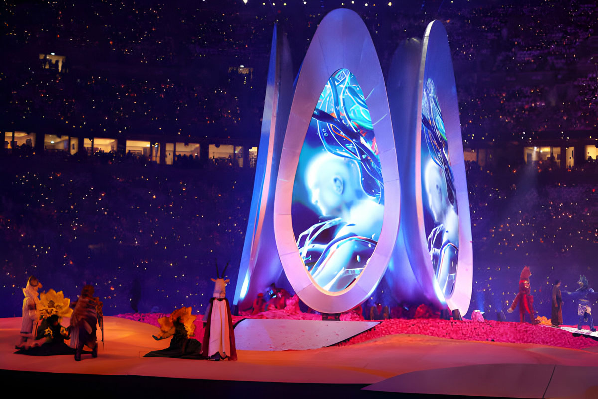 Chùm ảnh lễ khai mạc Asian Cup 2024: Lung linh huyền ảo- Ảnh 6.