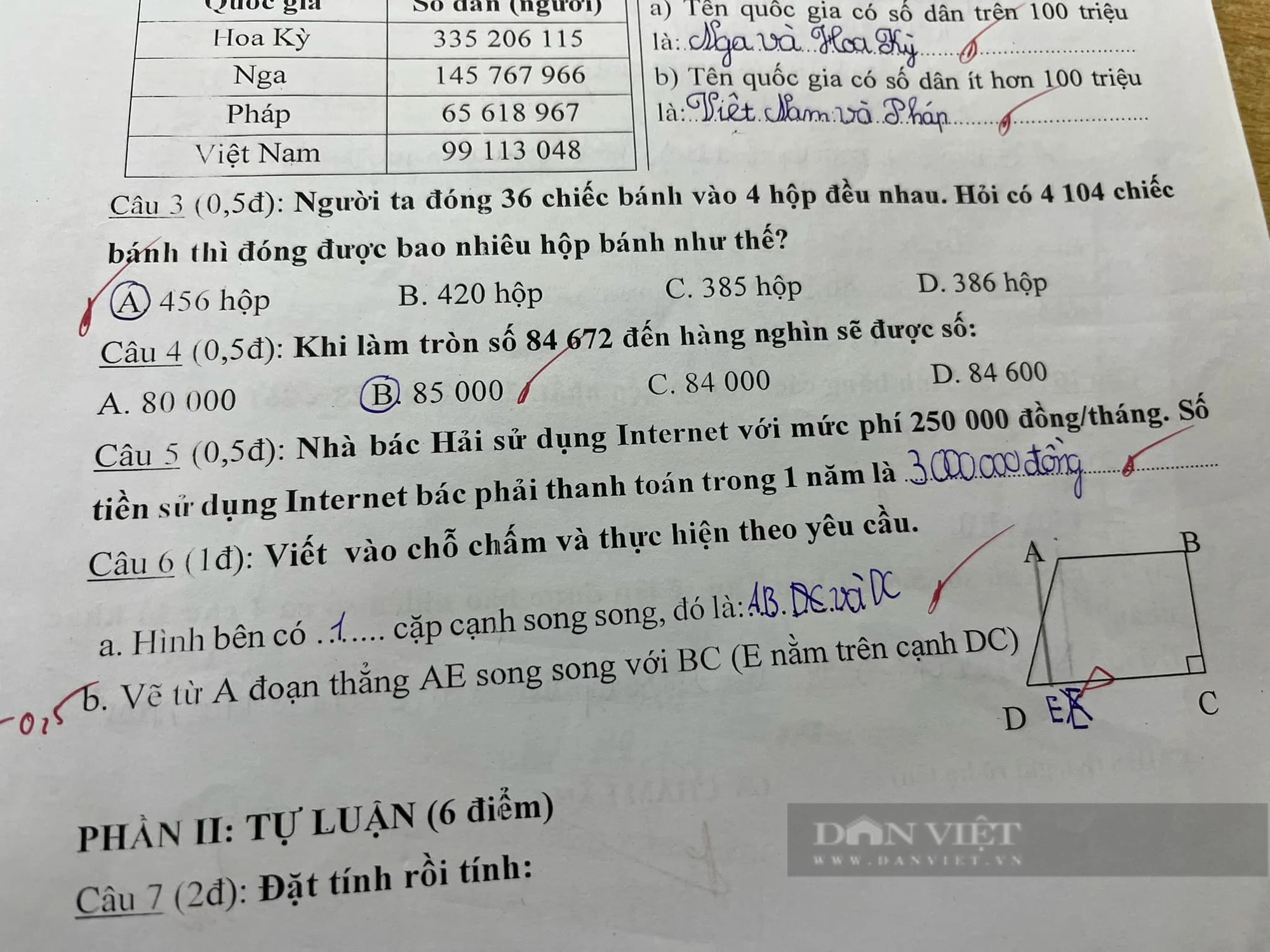 Đề thi môn Toán lớp 4: Cô giáo yêu cầu vẽ đoạn thẳng, nam sinh có câu trả lời "bá đạo"- Ảnh 1.