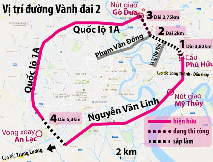 Lãi vay cho đường Vành đai 2 TP.HCM tăng vì dự án chậm tiến độ- Ảnh 1.