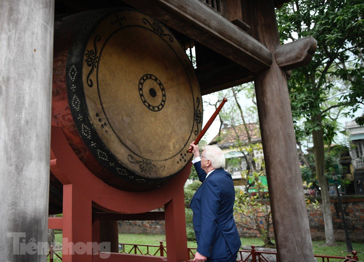 Tổng thống Đức Frank- Walter Steinmeier và Phu nhân thăm Văn Miếu - Quốc Tử Giám- Ảnh 5.