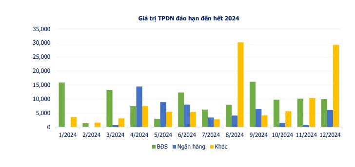 Ngành bất động sản, ngân hàng "nặng gánh" thanh toán trái phiếu nhất trong năm 2024- Ảnh 1.