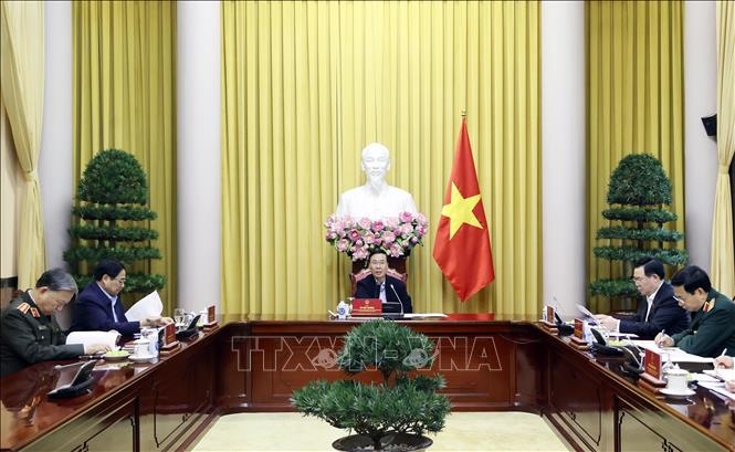 Chủ tịch nước chủ trì phiên họp thứ tư Hội đồng Quốc phòng và An ninh- Ảnh 1.