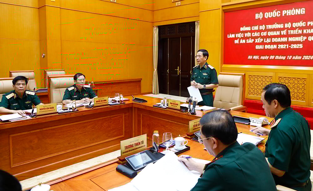 Đại tướng Phan Văn Giang: Giải quyết tốt chế độ, chính sách khi sáp nhập doanh nghiệp quân đội- Ảnh 1.