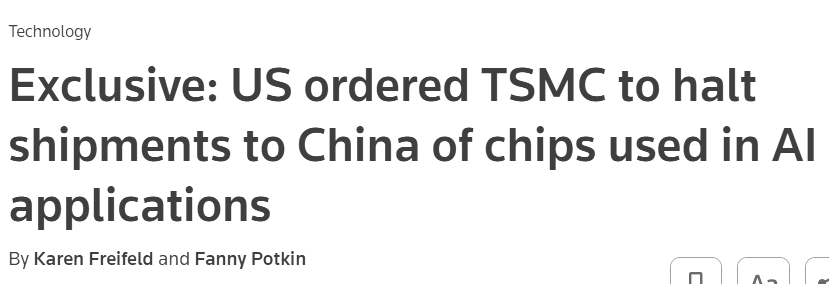 Mỹ làm căng, buộc TSMC cắt nguồn cung chip AI cho phía Trung Quốc - Ảnh 1.