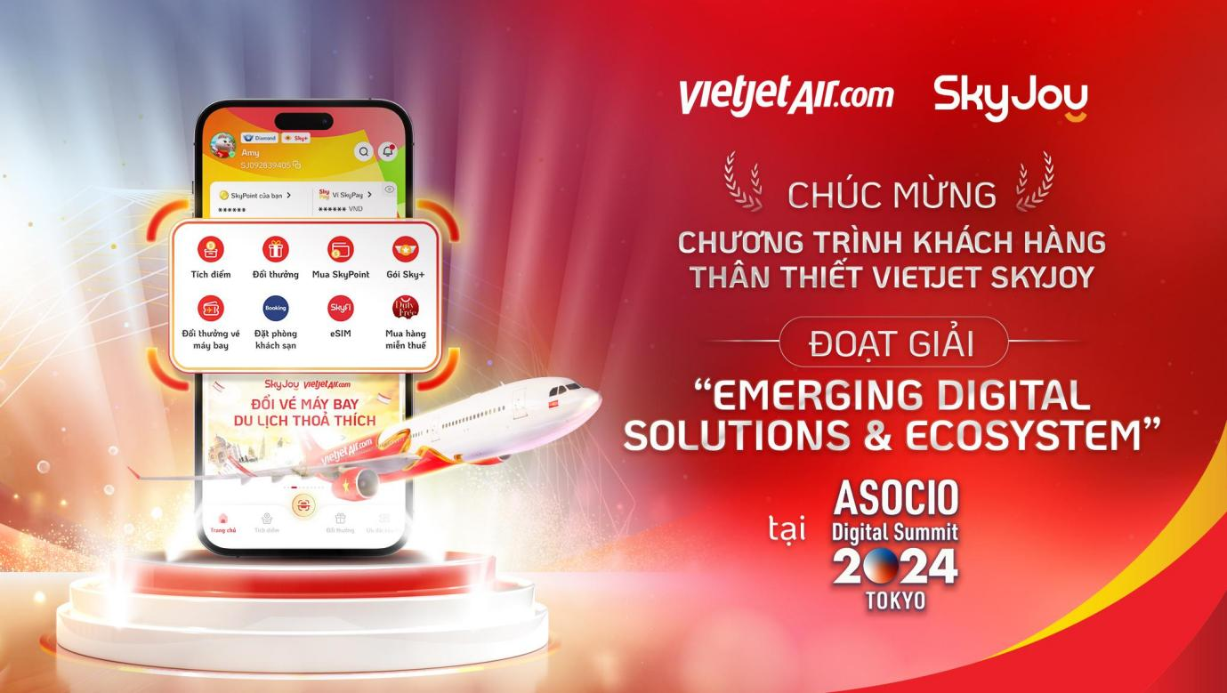 Vietjet SkyJoy được vinh danh tại ASOCIO DX Award 2024, tôn vinh sự đổi mới sáng tạo trong trải nghiệm Hội viên - Ảnh 2.