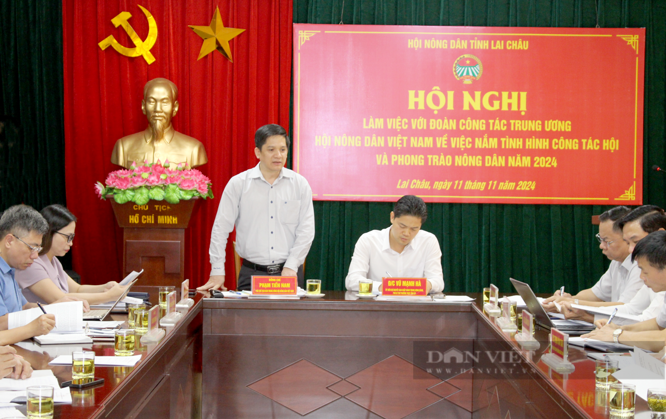 Phó Chủ tịch BCH Trung ương Hội Nông dân Việt Nam Phạm Tiến Nam làm việc tại Lai Châu- Ảnh 2.