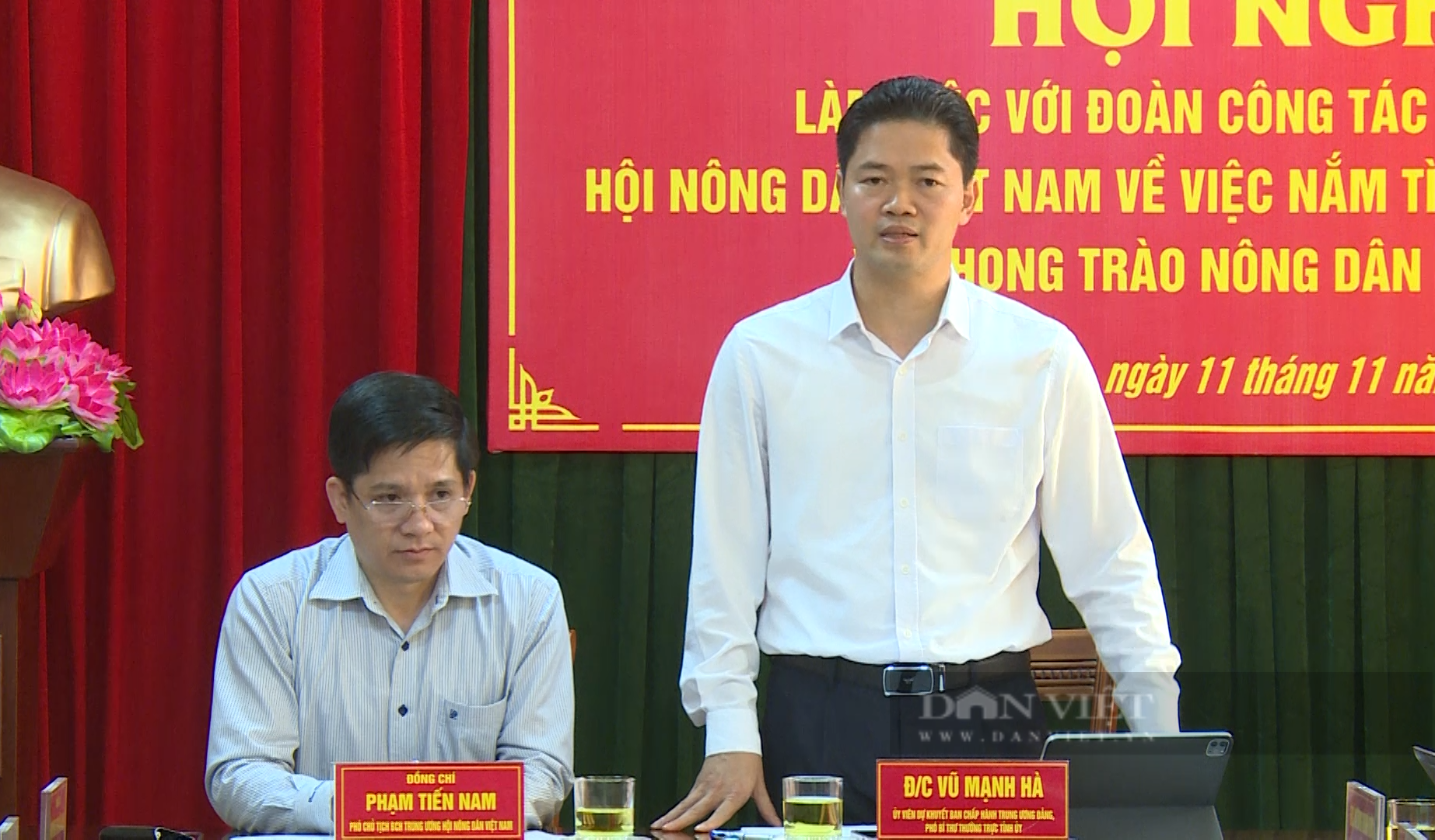 Phó Chủ tịch BCH Trung ương Hội Nông dân Việt Nam Phạm Tiến Nam làm việc tại Lai Châu- Ảnh 1.