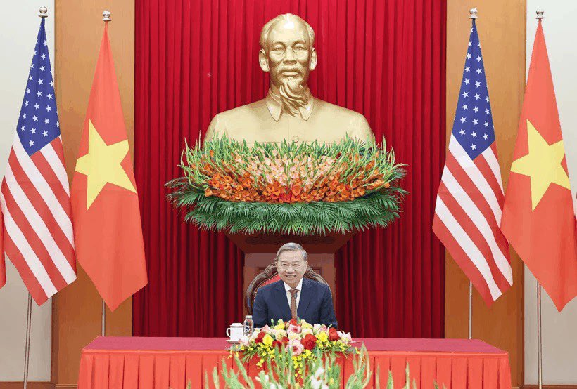 Tổng Bí thư Tô Lâm điện đàm với Tổng thống Mỹ đắc cử  Donald Trump  - Ảnh 1.