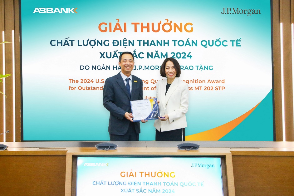 ABBANK được vinh danh ngân hàng có "Chất lượng điện Thanh toán quốc tế xuất sắc 2024" - Ảnh 1.