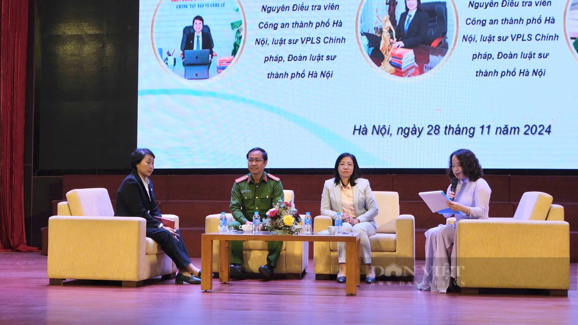 Hơn 400 sinh viên khoa Luật không bỏ chi tiết nào khi nghe công an, luật sư kể chuyện điều tra vụ án - Ảnh 1.