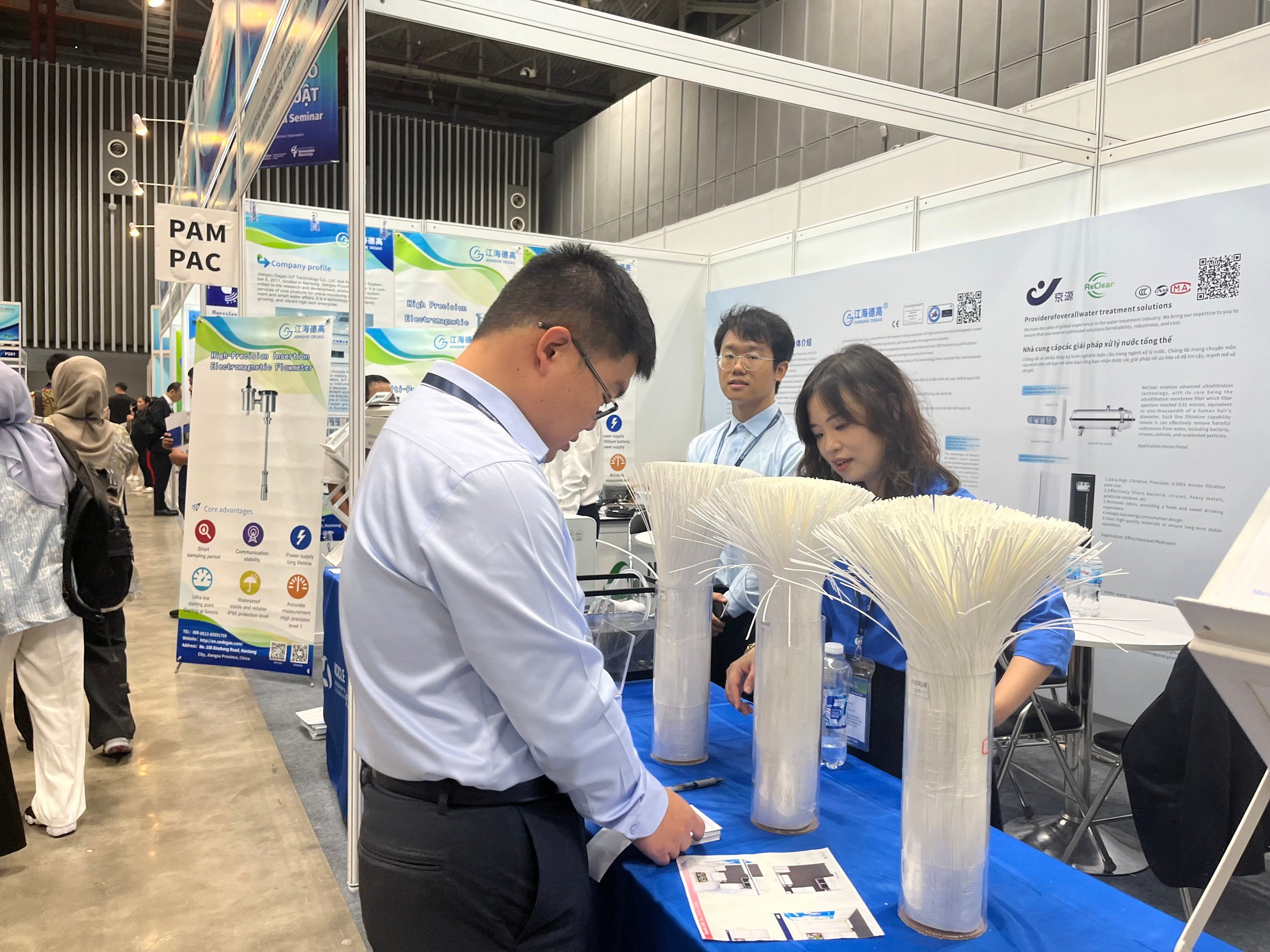 Triển lãm Vietwater 2024: Nhiều doanh nghiệp quan tâm đến công nghệ lọc nước và xử lý nước thải- Ảnh 2.