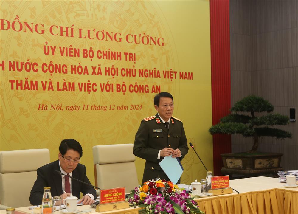 Bộ Công an báo cáo Chủ tịch nước các nguy cơ đe dọa an ninh quốc gia và nhiều nội dung quan trọng - Ảnh 2.