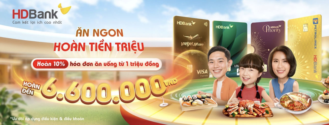 Thẻ tín dụng HDBank - Ưu đãi đa tầng, hưởng trọn niềm vui cuối năm! - Ảnh 1.