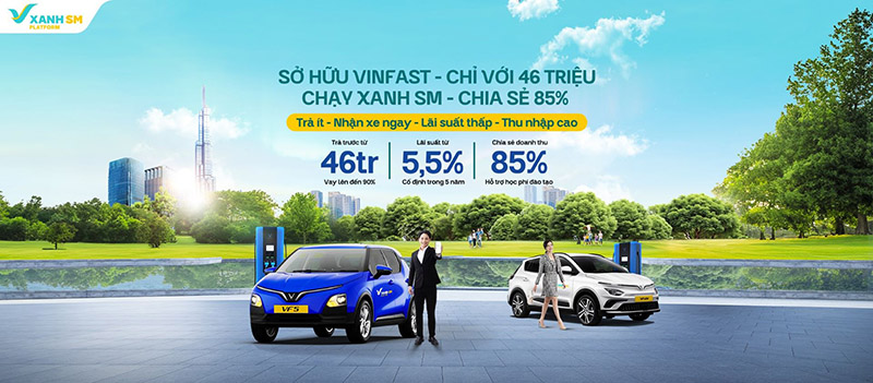 Chỉ 46 triệu đồng để sở hữu xe VinFast, nhận chia sẻ doanh từ Xanh SM - Ảnh 1.