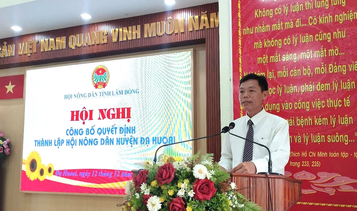Lâm Đồng: Thành lập Hội Nông dân huyện Đạ Huoai sau sáp nhập 3 huyện - Ảnh 3.