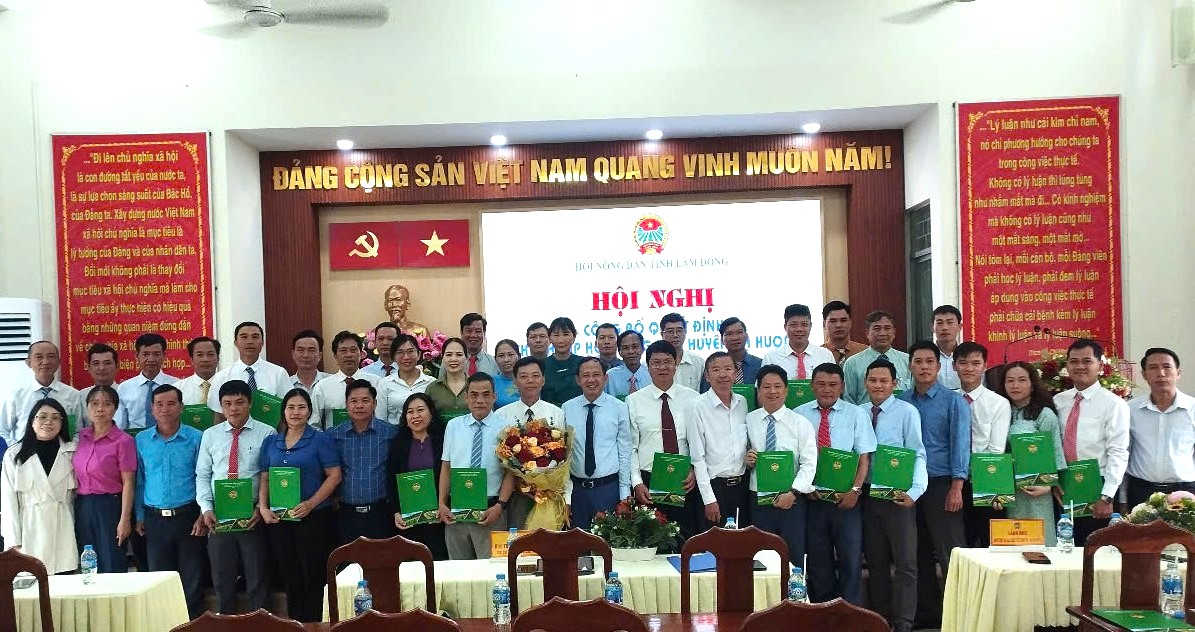 Lâm Đồng: Thành lập Hội Nông dân huyện Đạ Huoai sau sáp nhập 3 huyện - Ảnh 2.