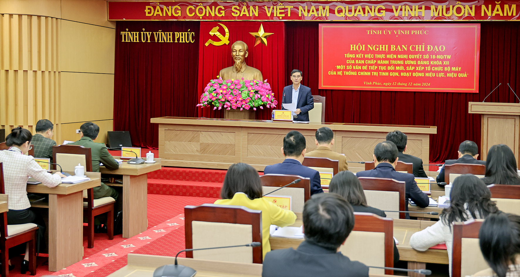Phương án mới nhất việc sắp xếp, hợp nhất, tinh gọn các cơ quan, đơn vị tại Vĩnh Phúc - Ảnh 3.