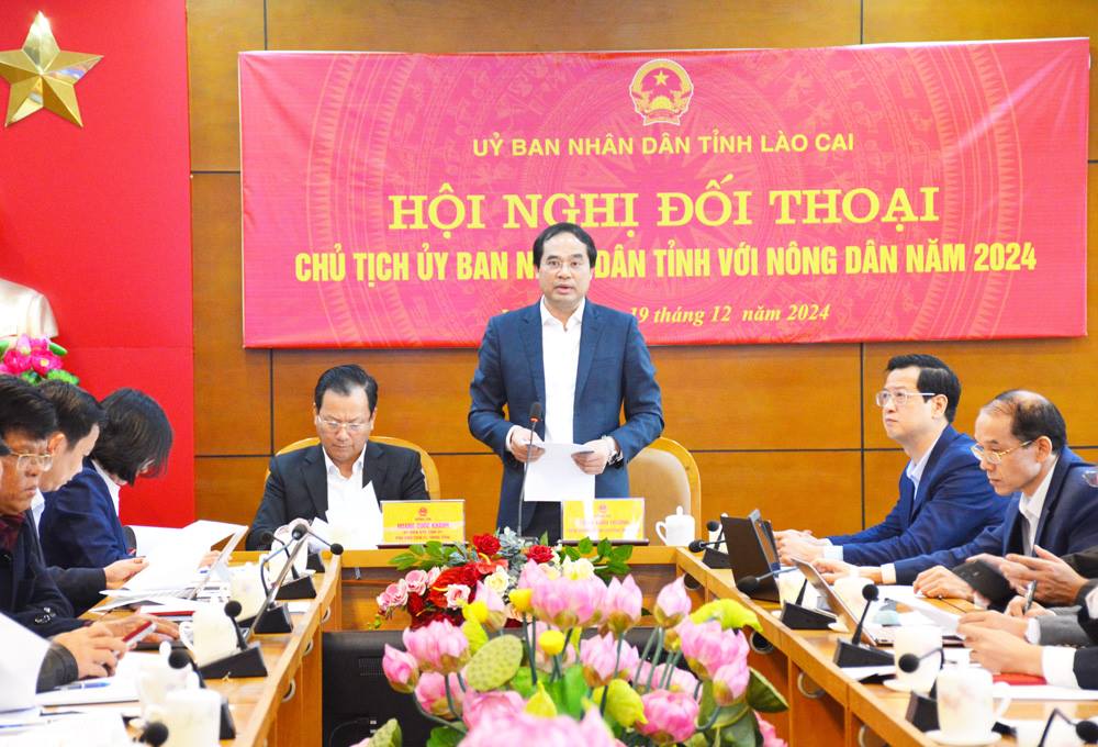 Hội nghị Chủ tịch UBND tỉnh Lào Cai đối thoại với nông dân, nhiều vấn đề cấp thiết được giải đáp- Ảnh 3.