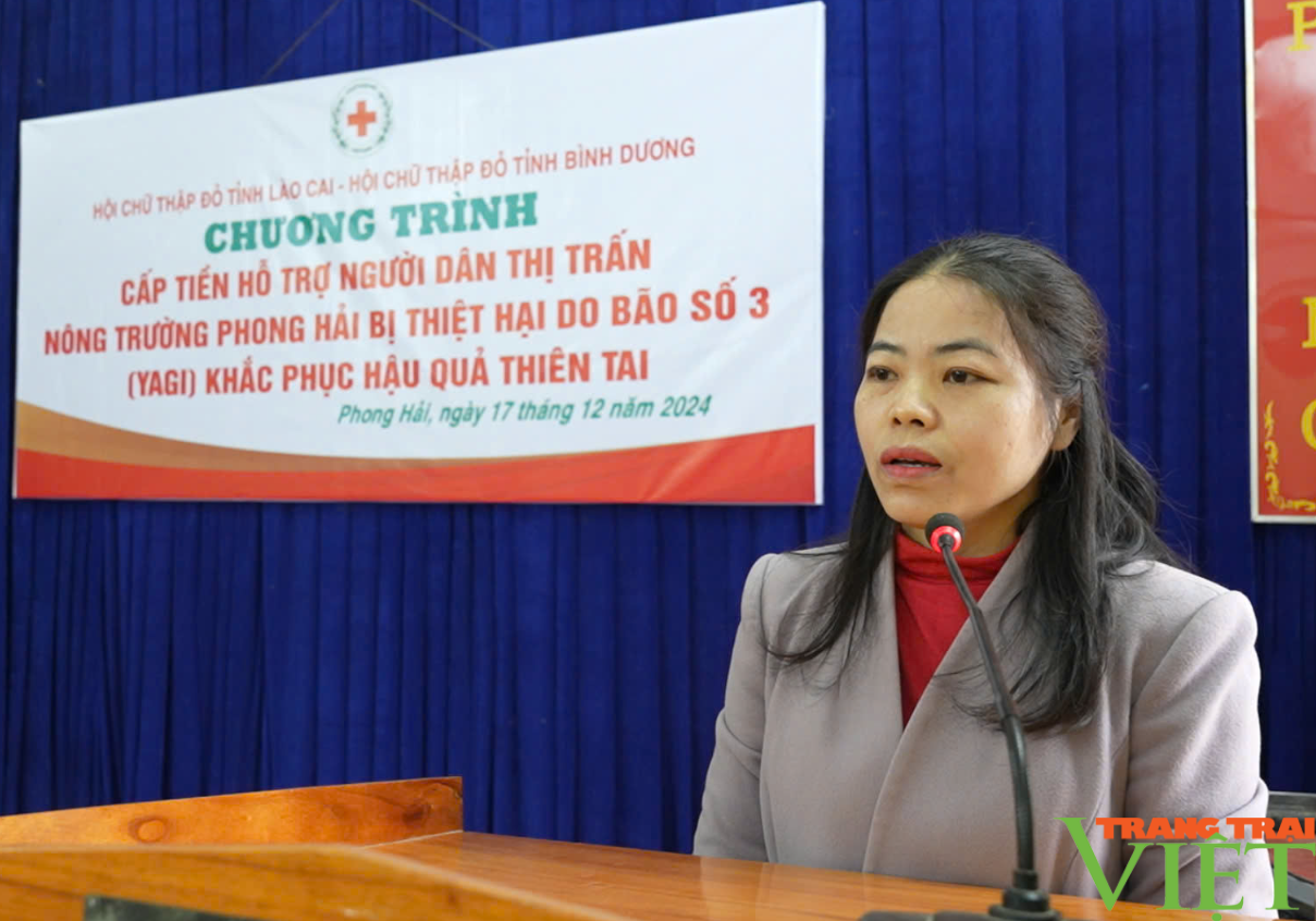 Lào Cai: Trao tiền hỗ trợ người dân bị ảnh hưởng bởi cơn bão Yagi - Ảnh 1.